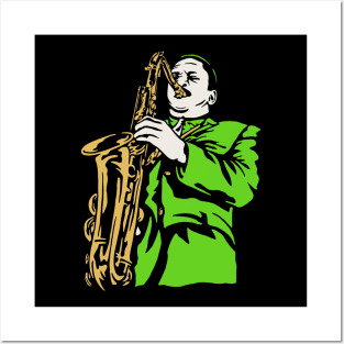 Saxophonist Posters and Art